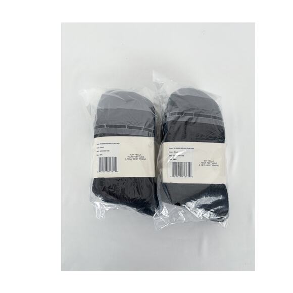 Cozy Earth The Plush Modern Crew Sock 6 Pair Black Womens Size XS/S 6-10 New - Picture 2 of 4